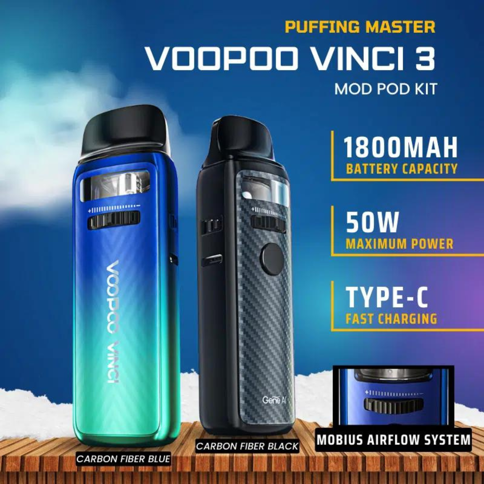 Voopoo Vinci 3 Pod Mod Kit - Image 3